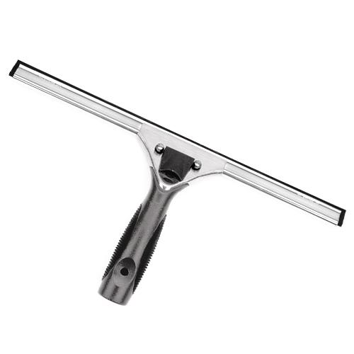 Good Grips 10 in. Stainless Steel Multi-Purpose Glass Squeegee with Soft  Handle