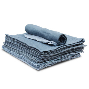 Heavy Duty Recycled Surgical Huck Towels Blue Grey 24in X 16in