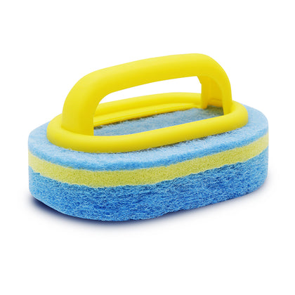 Scrubezz Glass Cleaning non scratch nylon sponge pad with handle