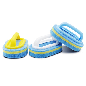 Scrubezz Glass Cleaning non scratch nylon sponge pad with handle
