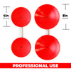 Suction Cup Lifter Red Silicone Double With Metal Handle