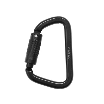 Fusion Tacoma Steel Modified D Auto-Lock 60kN Carabiner - BLK
