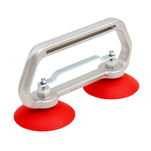 Suction Cup Lifter Red Silicone Double With Metal Handle