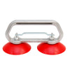 Suction Cup Lifter Red Silicone Double With Metal Handle