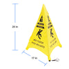 Pop-up Caution Triangle Shaped Wet Floor Sign 20in/50cm Tall