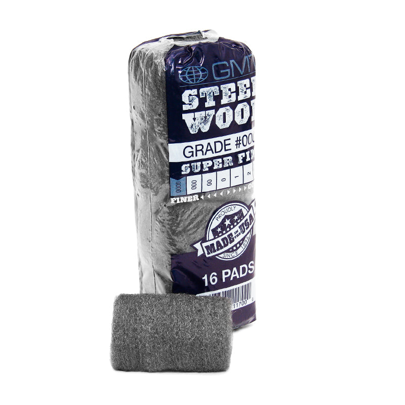 GMT 0000 Steel Wool 16 Pads