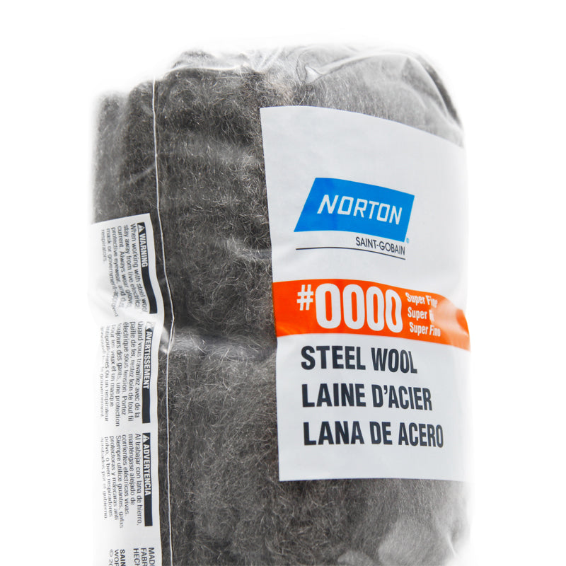 Norton 00 Grade Very Fine Steel Wool Pad 12 pk