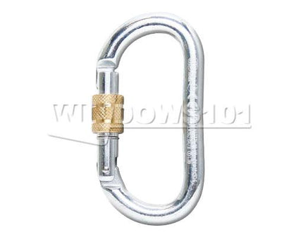 Kong Steel Oval Screw Gate Locking 24kN Carabiner
