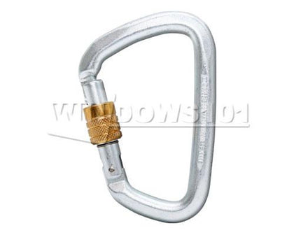 Liberty Mt Large Steel D Screw Gate 50kN Carabiner