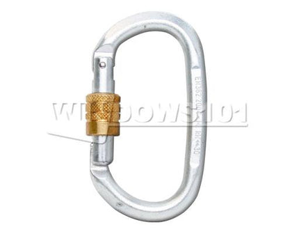 Liberty Mt Oval Hard Steel Screw Gate Locking 30kN Carabiner