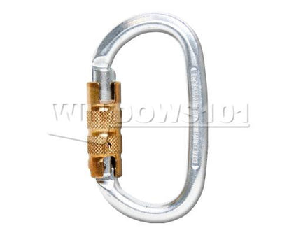 Liberty Mt Oval Steel Heavy Duty 3 Stage Autolock 30kN Carabiner