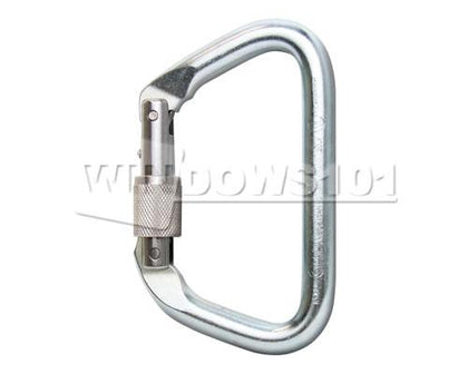 SMC Large Steel D Screw Gate Locking 46kN Carabiner