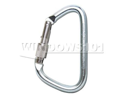 SMC XL Steel D Screw Gate Locking 54 kN Carabiner